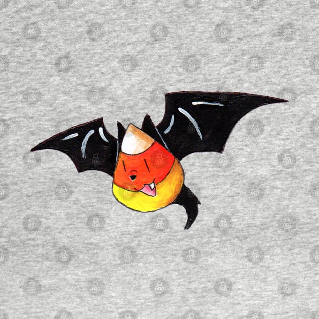 Candy Corn Bat by KristenOKeefeArt